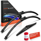 Set of 3 Windshield Wiper Blades for Ford Focus (2012–2018)