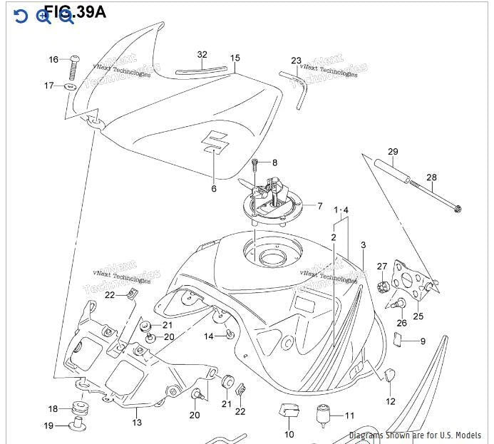 Glossy Black ABS Gas Fuel Tank Cover for Suzuki GSXR600/750 (2006–2007)