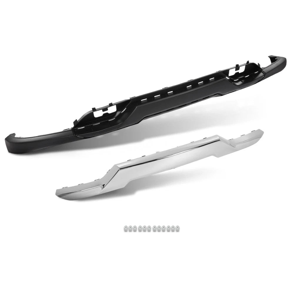 Front Bumper Valance with Chrome Skid Plate for Silverado 1500 (2016–2019)