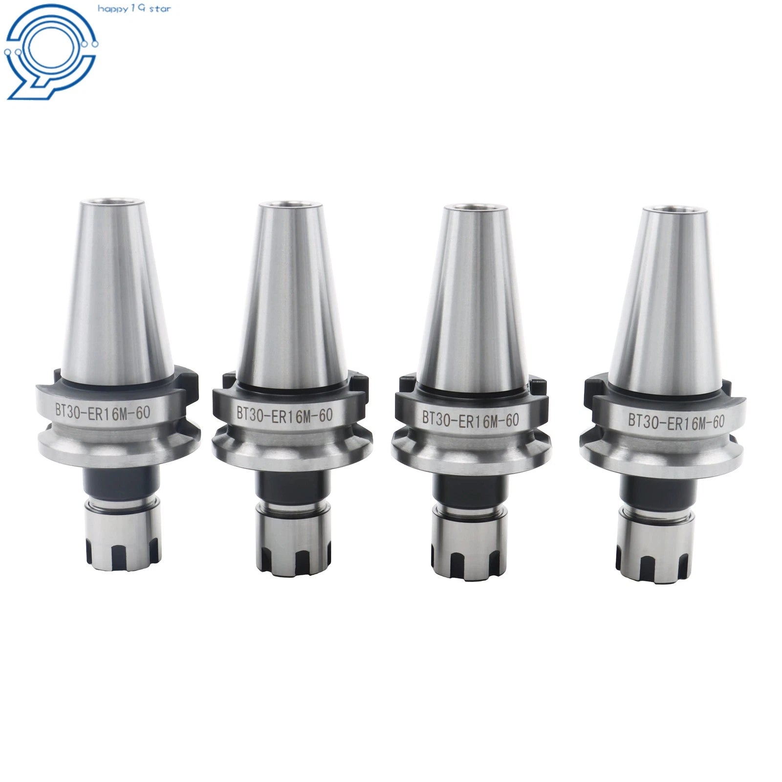 Set of 4 BT30 ER16 Collet Chucks for Mini Tool (G2.5 20K RPM)
