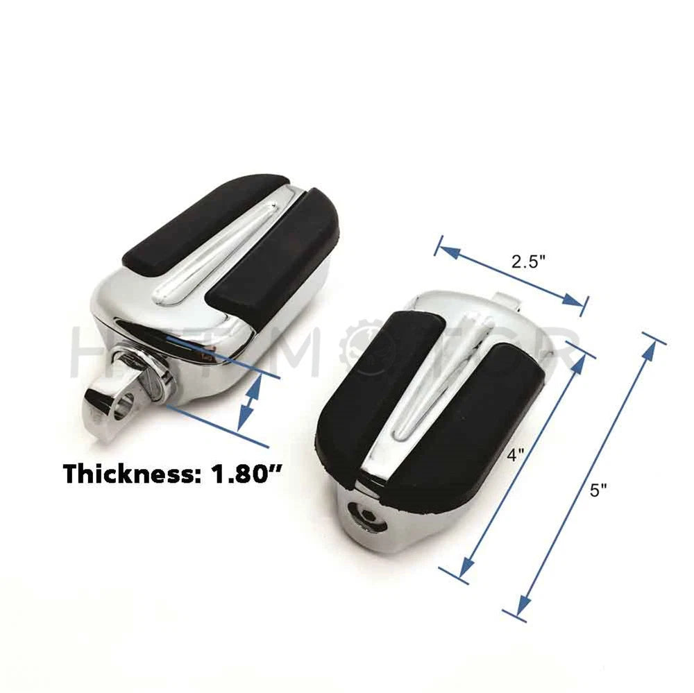 Chrome Foot Peg for Harley Softail Slim Heritage Classic Fat (1984–2017)