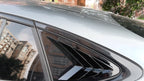 Black Rear Side Window Louver Trim for Benz GLC-Class Coupe (2016–2022)