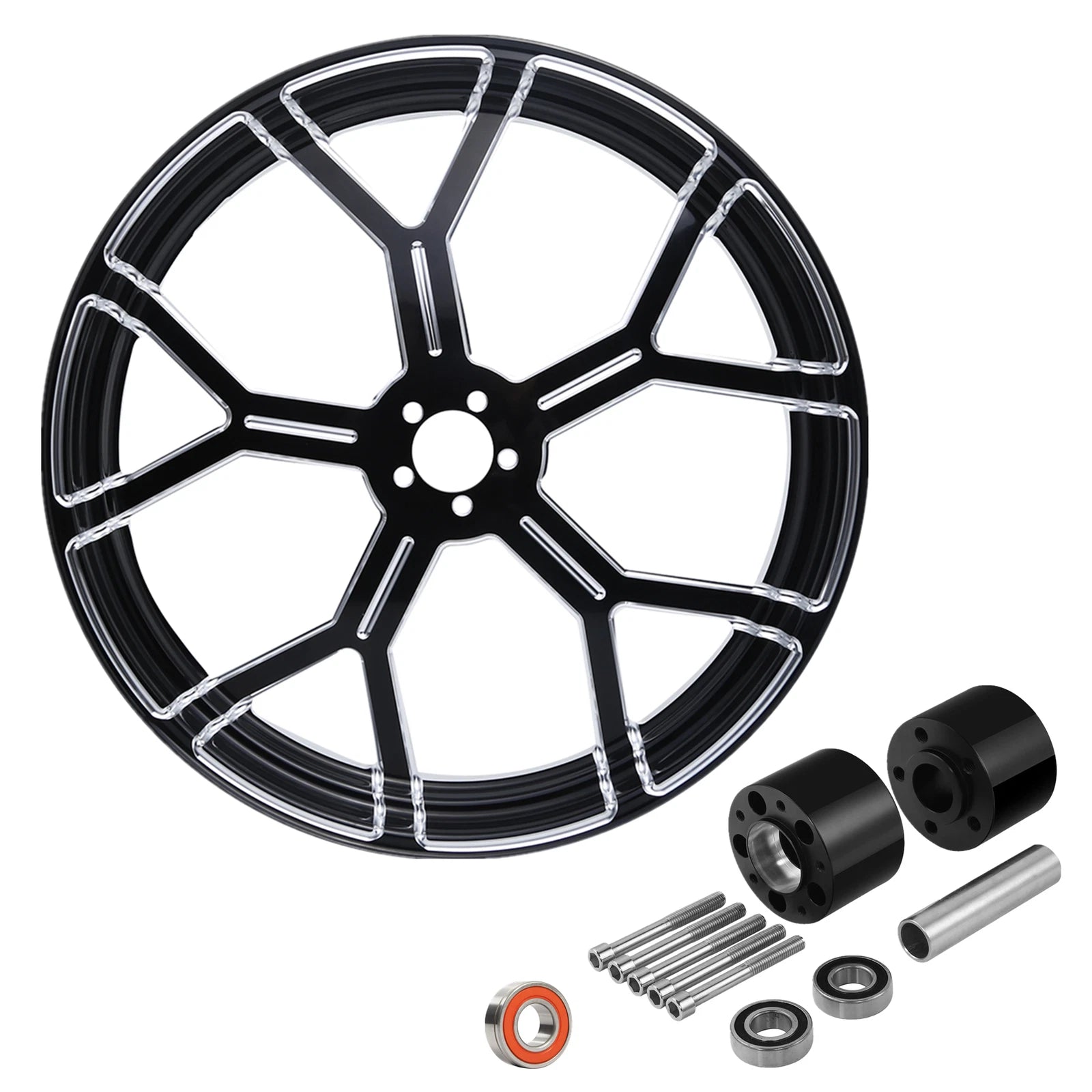 21" Front Wheel Rim Hub for Harley Street Glide (2008–2025) Dual Disc ABS