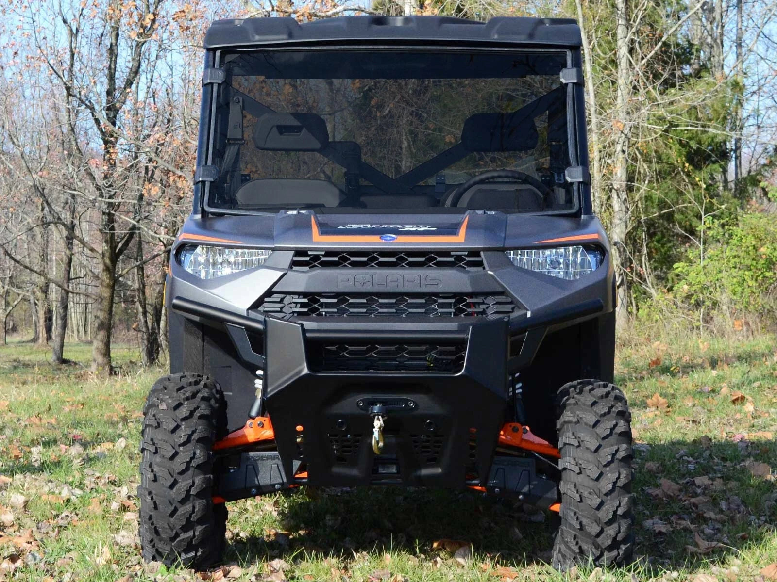 Scratch Resistant Dark Tint Windshield for Polaris Ranger XP 1000 (2017–2023)