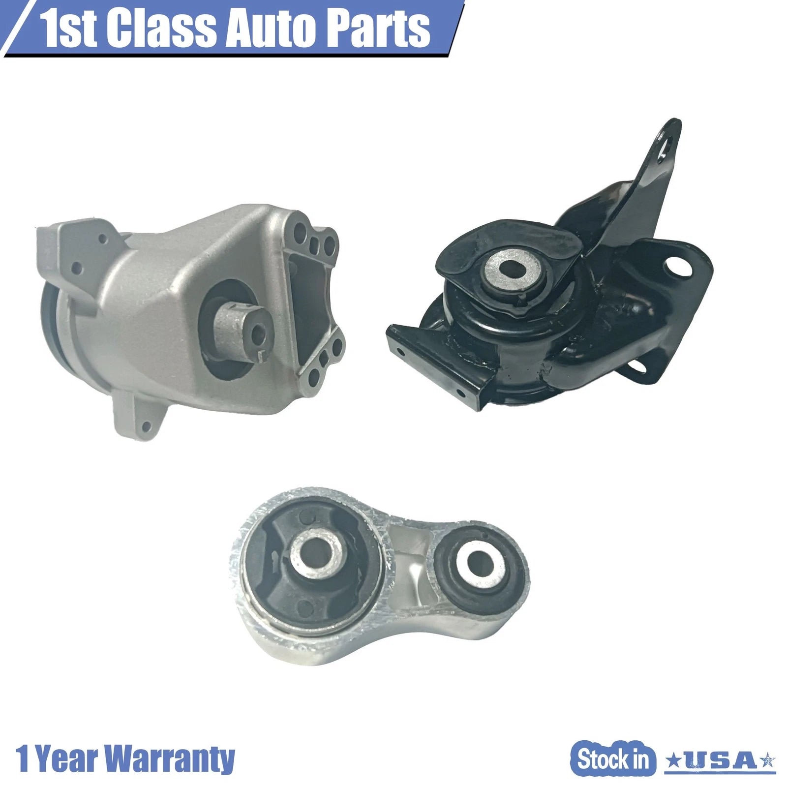Set of 3 Engine Motor & Torque Strut Mounts for Mazda CX-9 (2010–2012)