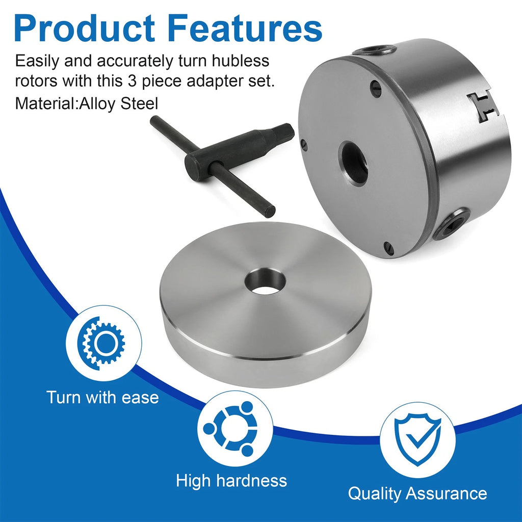 3 Piece Quick Chuck Adapter Set for Ammco 4000, 4100 (1" Arbor)