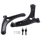 Set of 4 Front Lower Control Arms & Outer Tie Rods for Caliber Patriot Compass (2007–2017)