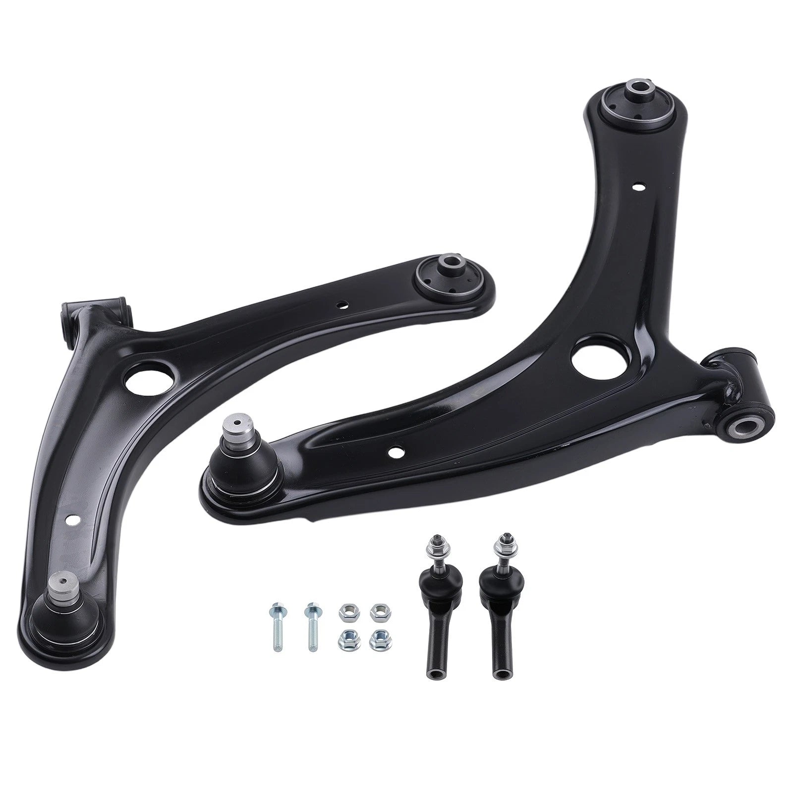 Set of 4 Front Lower Control Arms & Outer Tie Rods for Caliber Patriot Compass (2007–2017)