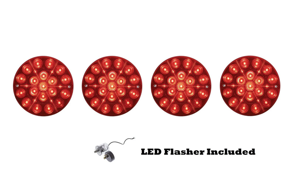 LED Tail Brake Lights Set for 1980–1982 Chevy Corvette Flat Style (25)