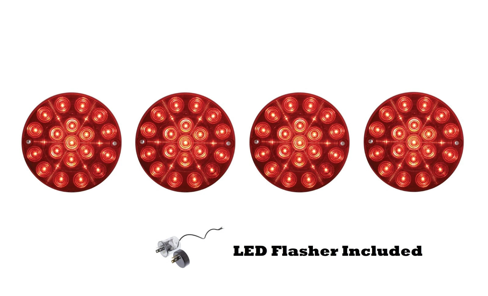 LED Tail Brake Lights Set for 1980–1982 Chevy Corvette Flat Style (25)