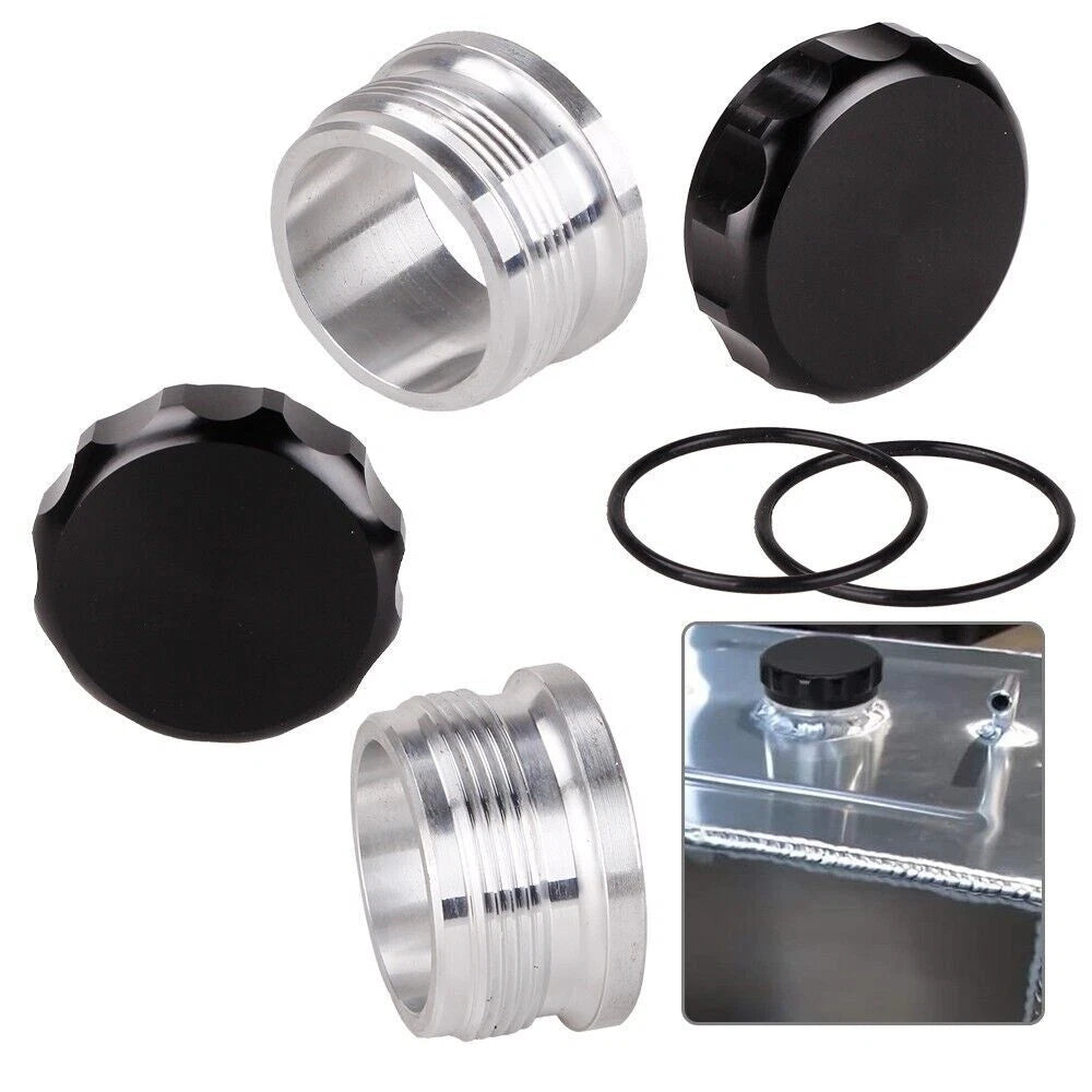2 Inch Aluminum Weld On Filler Neck & Cap for Oil Fuel Water Tank