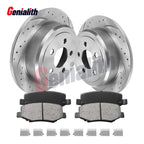 Set of 2 Rear Disc Brake Rotors & Pads for 2008–2012 Dodge Nitro, Jeep Liberty
