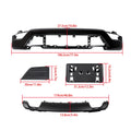Front Bumper Face Bar Assembly for Ford F150 (2021–2023) 6pcs W/o Sensor Hole