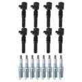 Set of 8 Ignition Coils & NGK Laser Platinum Spark Plugs for DeVille Mustang V8