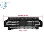 Grille Cover for Ford F250 (2020-2022) Black Matte Plastic