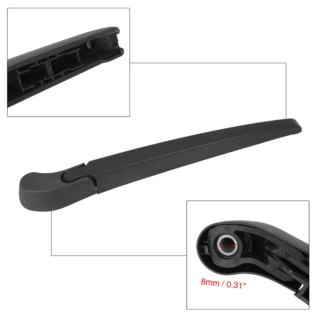 Set of 2 Rear Windshield Wiper Blade Arms for BMW X5 E70 (2006–2013)