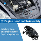 Hood Latch Assembly for Nissan Rogue (2014–2020) No. 65601JN24C