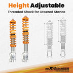 Coilover Suspension Lowering Kit for VW Golf & Jetta (1985-1999)