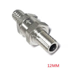 12MM One Way Check Valve for Gas Diesel Fuel (Inline) - Silver Aluminum