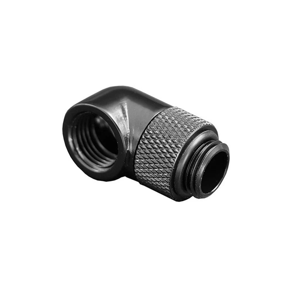 2X Water Cooling G1/4 Thread 90 Degree Rotary Elbow Adapter Fitting