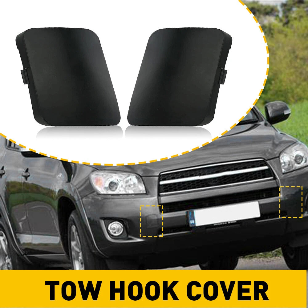 Front Tow Hook Cap Set for Toyota RAV4 (2013–2018)