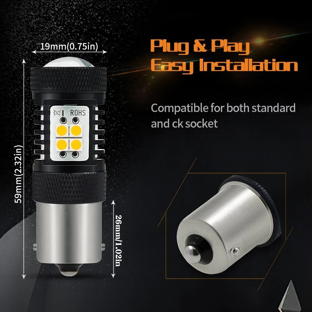 2X LED Backup Reverse Light Bulbs for Toyota Tacoma (1995–2000)
