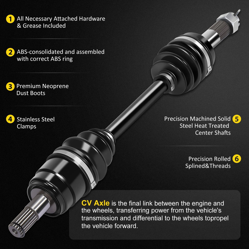 2X CV Axle Shaft for Honda Foreman Rubicon 500 420 (2014–2017)