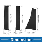 6X Door Pillar Window Trim for Mitsubishi Pajero (2016–2023) Black