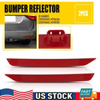 Set of 2 Rear Bumper Reflector Lights RH LH for Honda Odyssey (2011–2017)