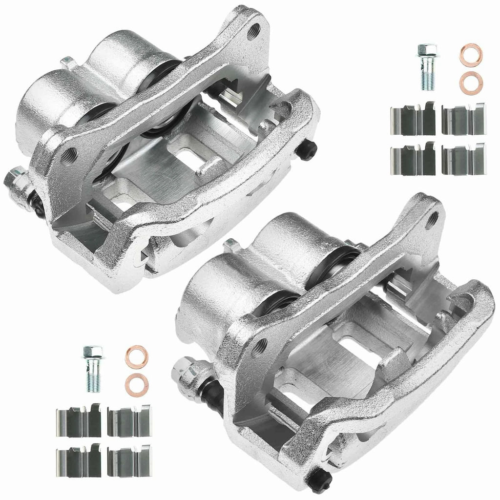 Pair Front Brake Calipers with Bracket for Ford Edge (2011-2014) Mazda CX-9