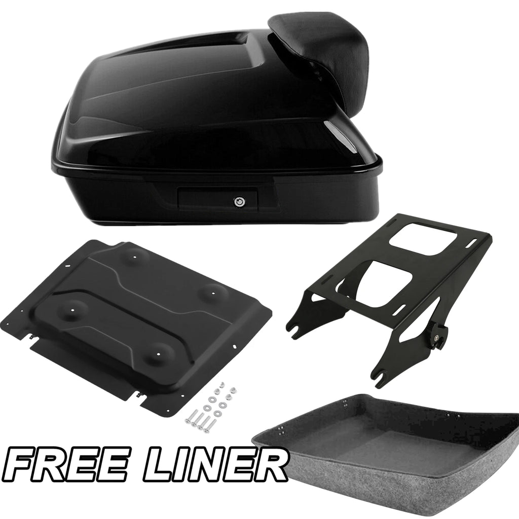 Backrest Pad Mount Base Plate for Harley Road Glide (2014–2023)