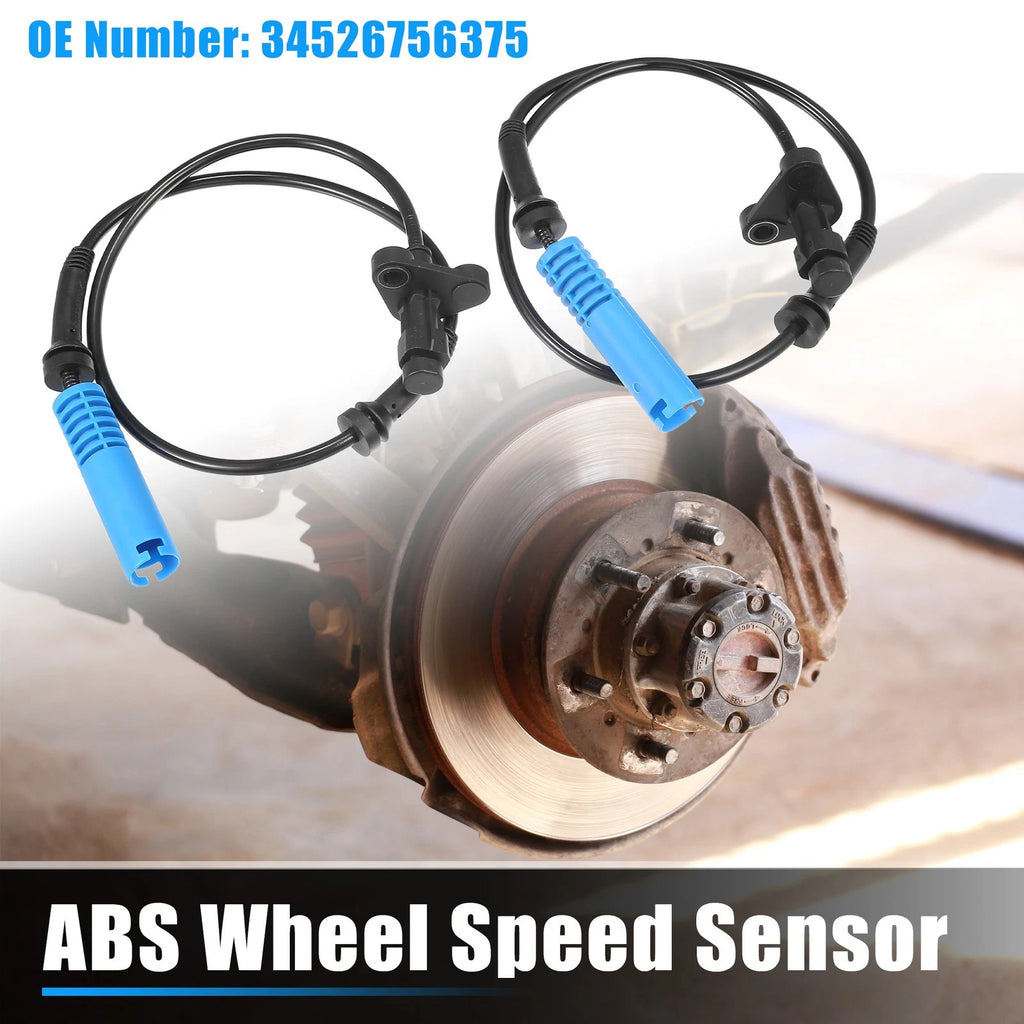2Pcs ABS Wheel Speed Sensor for BMW 525i (2001–2007) No. 34526756375