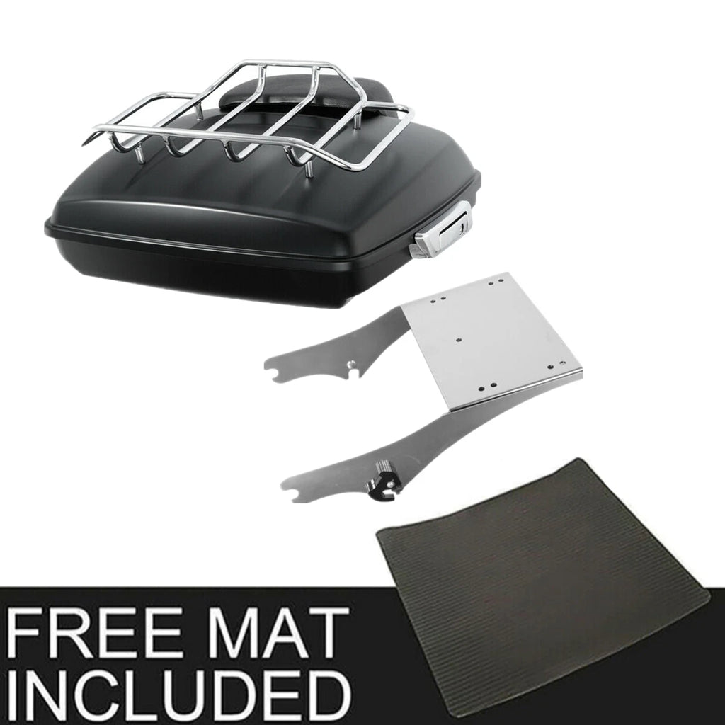 Matte Trunk Backrest Mount Rack for Harley Touring Street Road Glide (1997–2008)