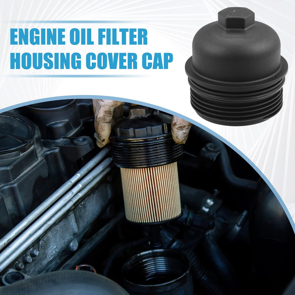 Engine Oil Filter Housing Cover Cap 26350-3CAB1 for Kia Sedona Sorento (2016–2018)