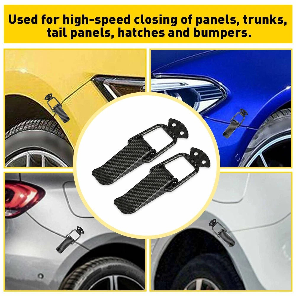 2X Quick Release Bumper Hatch Buckle Fasteners for Auto Car