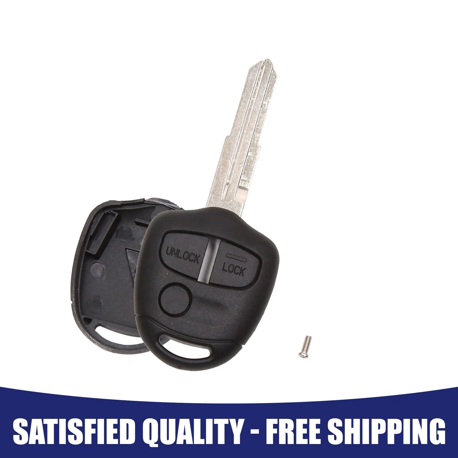 3 Buttons Blank Key Fob Remote Control Case for Mitsubishi Lancer 