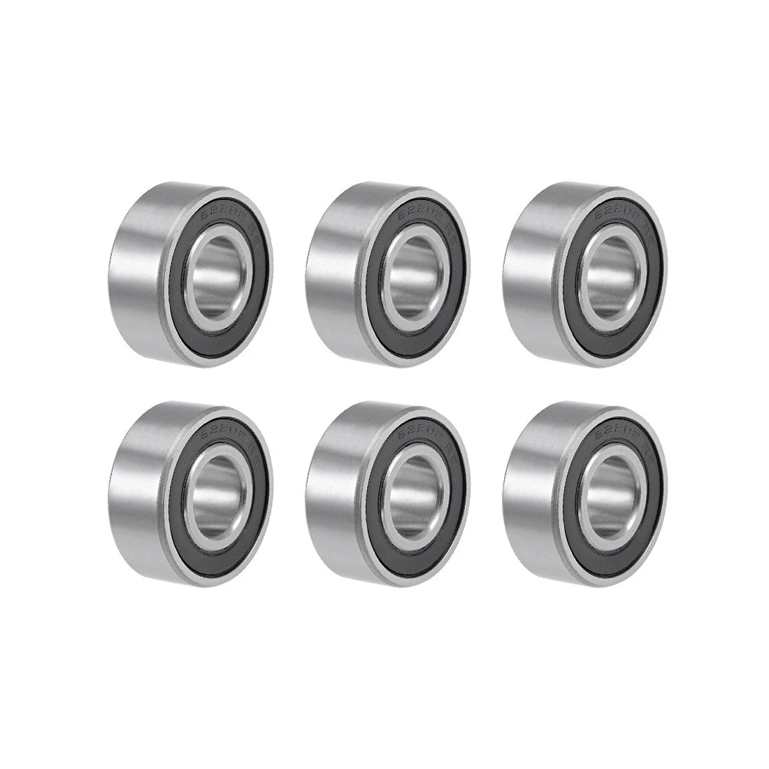 Set of 6 Ball Bearings 15x35x14mm Double Sealed Chrome Steel for Various Models