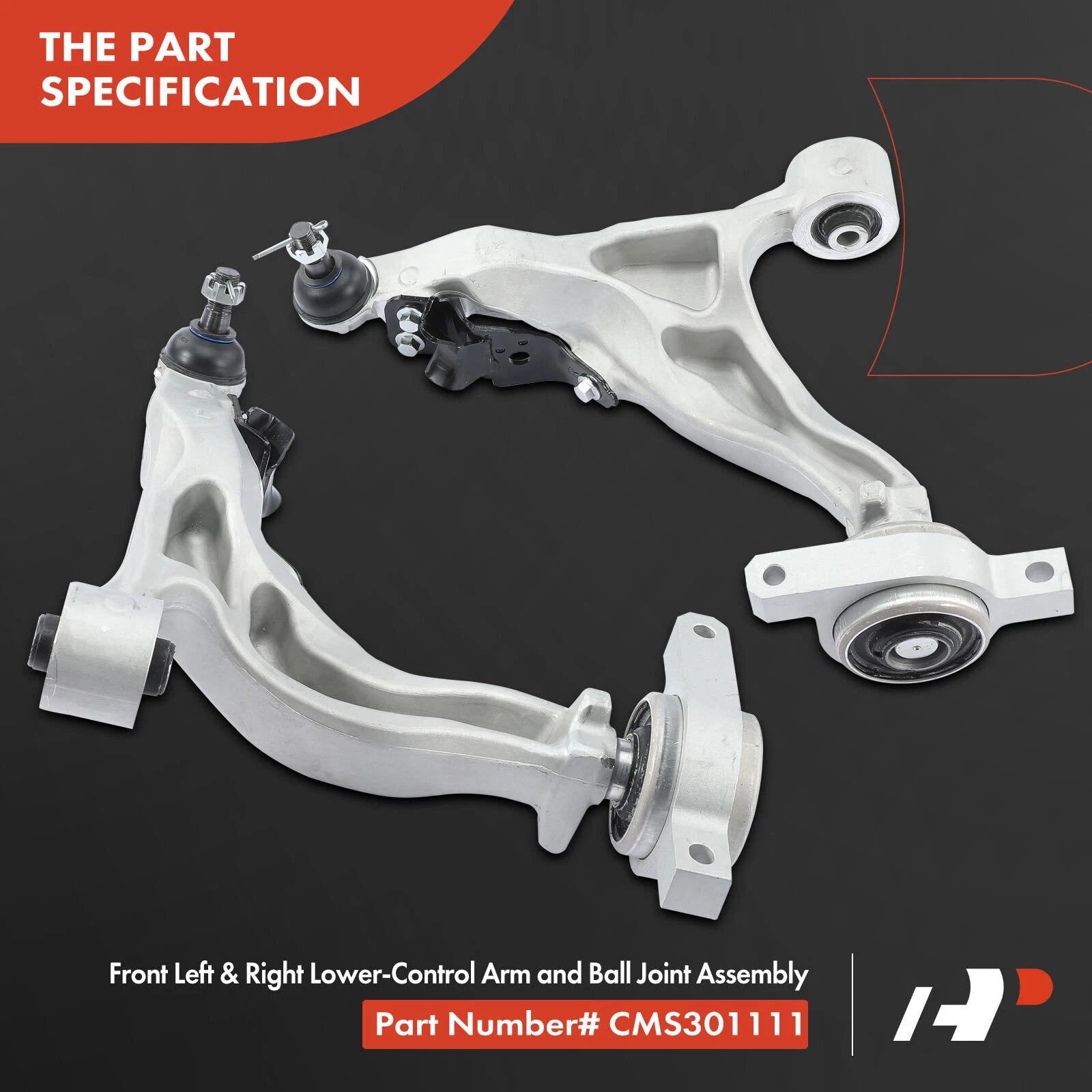2X Control Arm with Ball Joint Front Lower for Nissan 370Z (2009–2020)