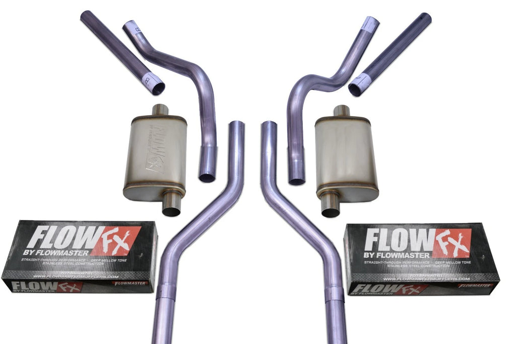 Dual Exhaust Kit for Chevy GMC C10 (1963–1972) - 2.5" Flowmaster Flow FX