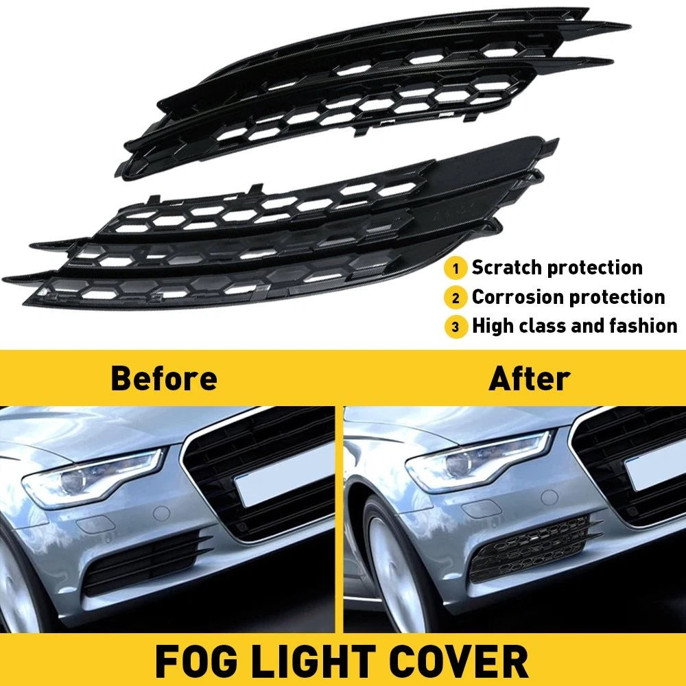 Bumper Light Fog Grille Cover for Audi A6 C7 (2012–2015) 4G0807682