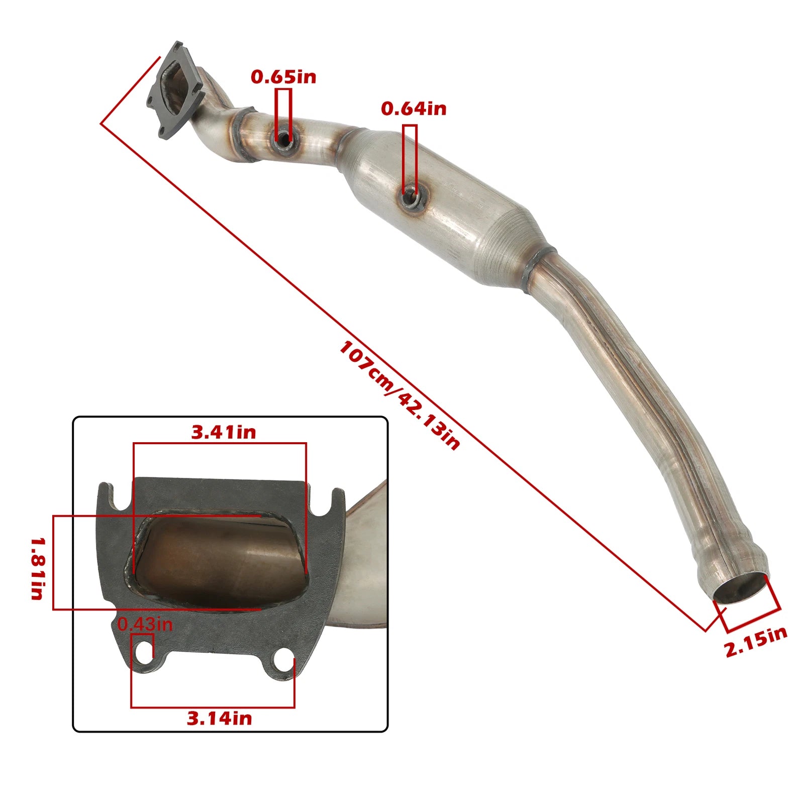 2X Catalytic Converters for Jeep Grand Cherokee (2011–2012)
