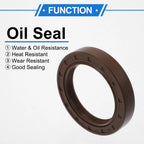 2X Oil Seal Rotary Shaft Seal FKM Rubber 50x70x12mm for Various Models