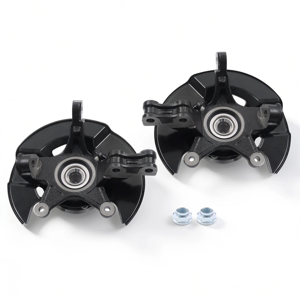 Pair Front Wheel Steering Hub Knuckle Assembly for Honda Pilot (2003-2004)