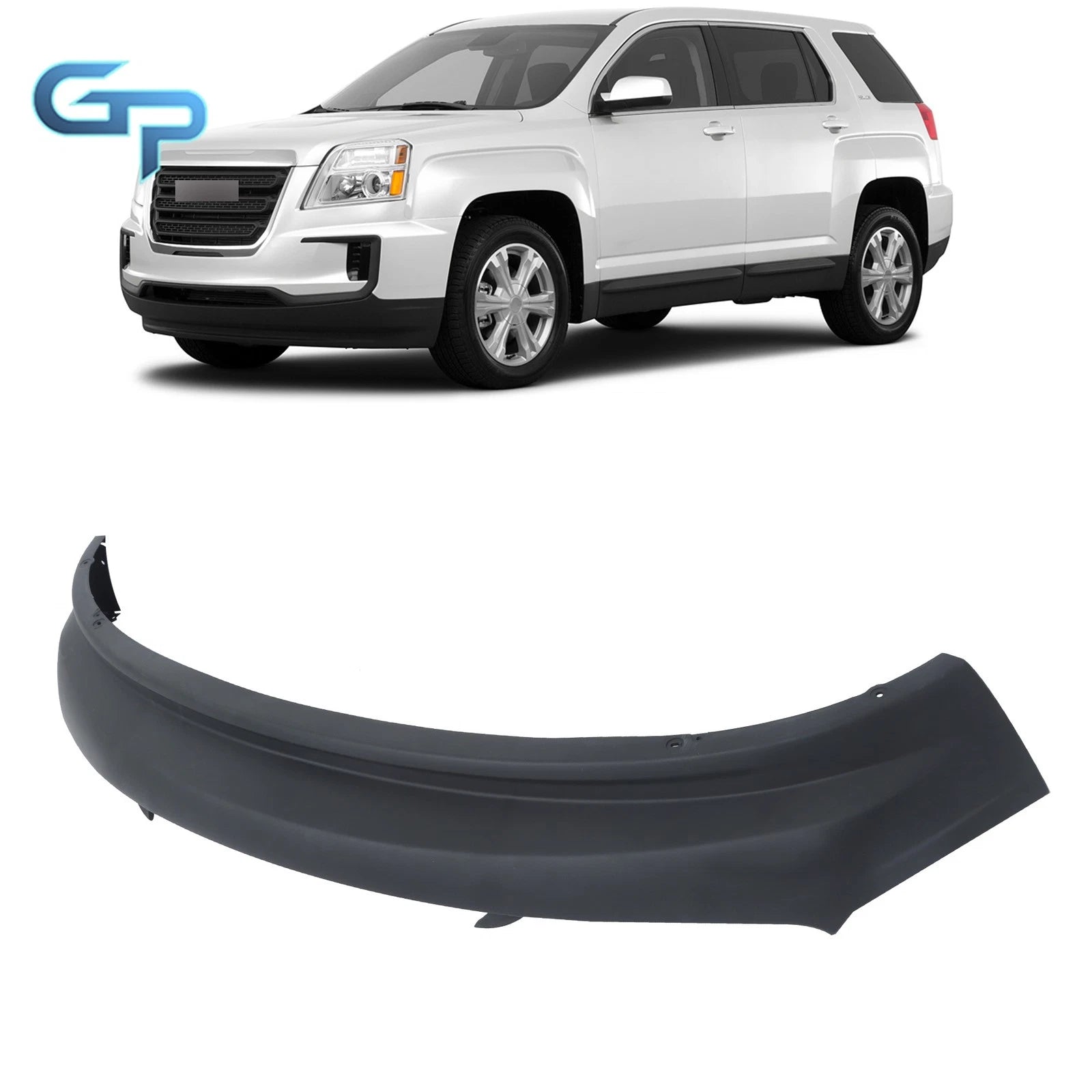 Front Lower Bumper Cover with Fog Light for GMC Terrain SLT/Denali (2016–2017)