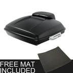 Matt Black Razor Trunk Backrest Pad for Harley Street Road Glide (2014–2025)