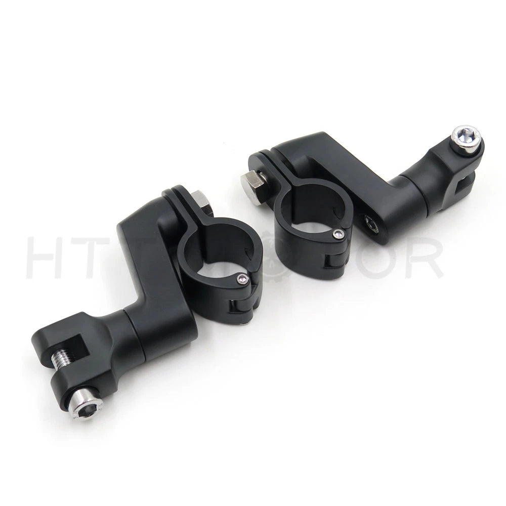 1" Motorcycle Highway Offset Foot Peg Mount for Harley Sportster Dyna Softail