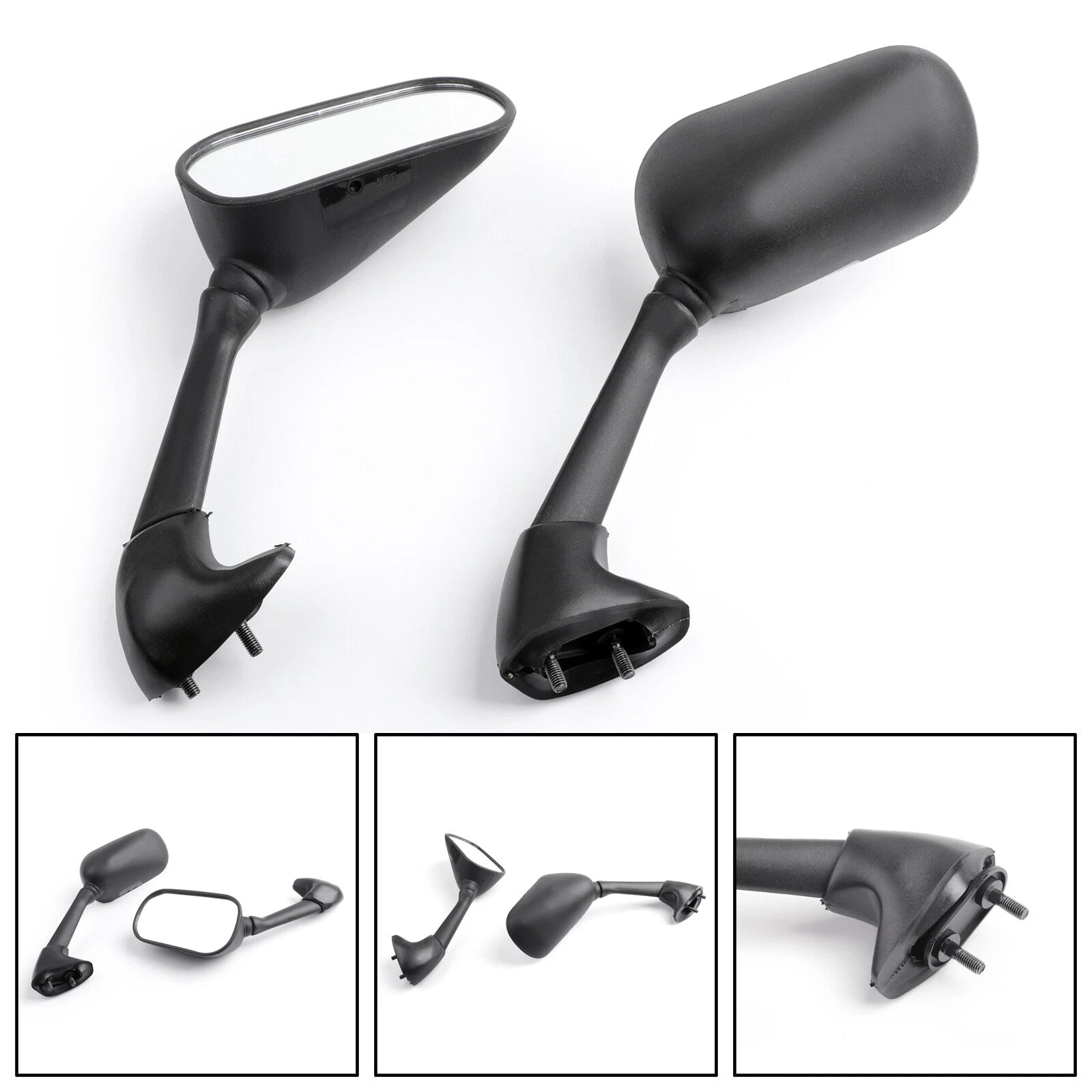 Mirrors for Yamaha YZF 600 R6 (2003–2005) YZF R6S (2006–2008) Black T9