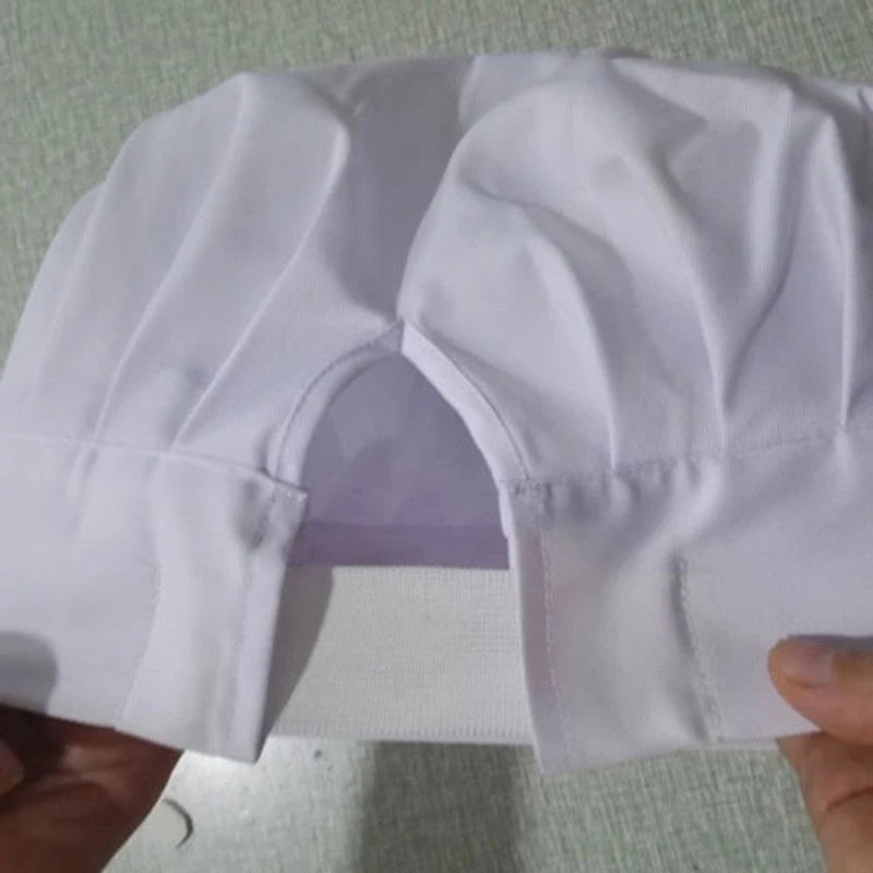 Adjustable Chef Hat for Men - Comfortable Elastic Cap