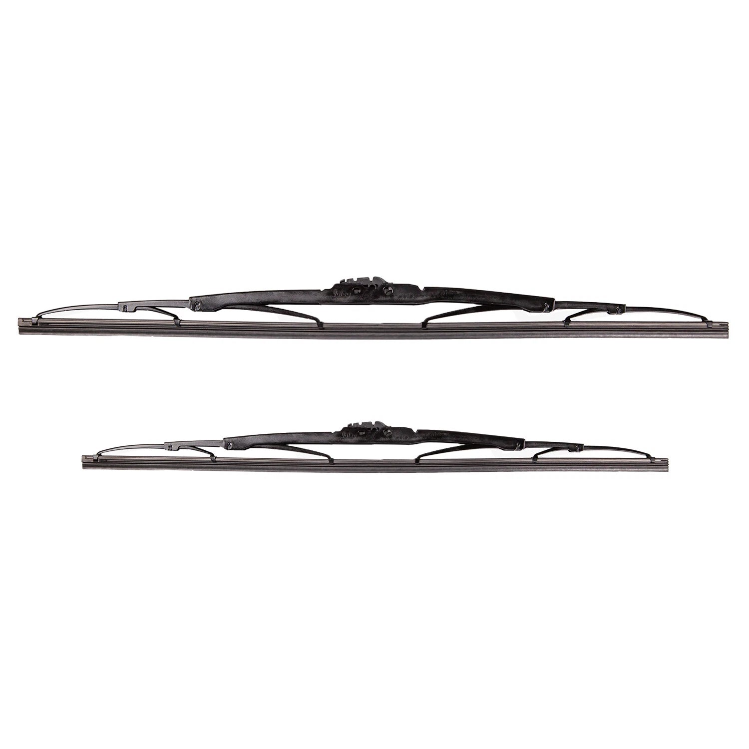 2X Valeo Traditional Titanium Front Windshield Wiper Blades for
