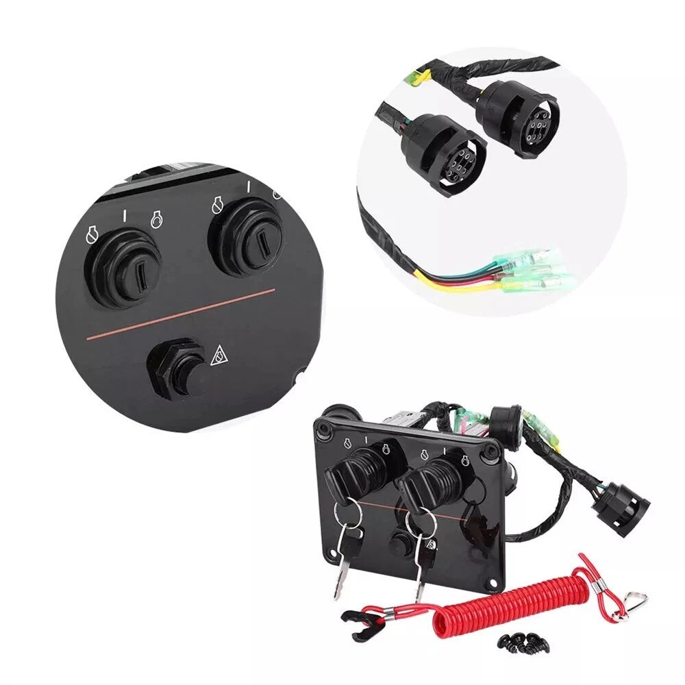 Top Twin Dual Key Switch Assembly for Yamaha (6K1-82570-08, 6K1-82570-13-00)